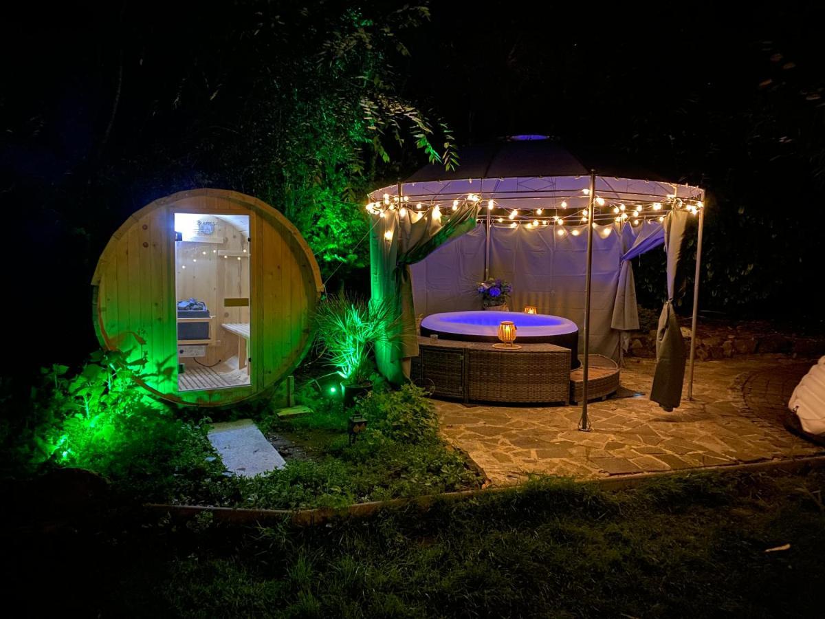 Ferienvilla Whirlpool Fasssauna Direkt Am Rhein Gotterswickerhamm Zewnętrze zdjęcie